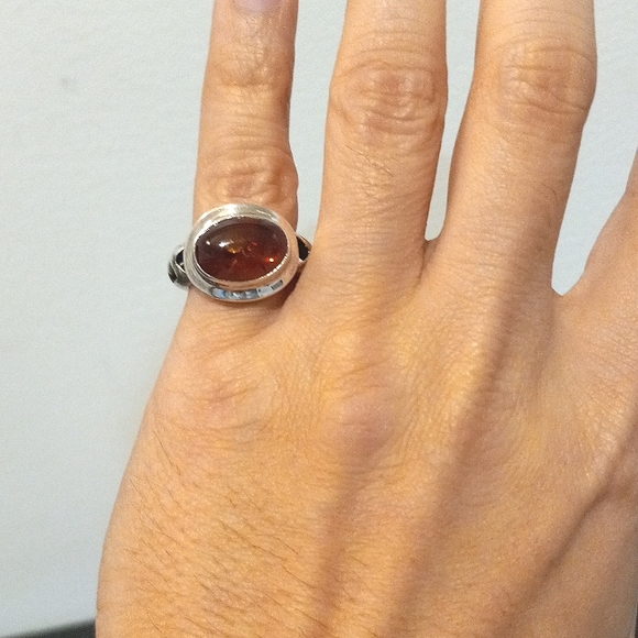 Lori Bonn 925 amber ring - Picture 4 of 11
